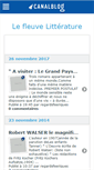Mobile Screenshot of fleuvlitterature.canalblog.com