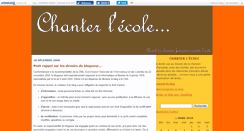 Desktop Screenshot of chanterlecole.canalblog.com