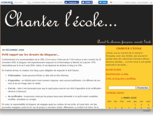 Tablet Screenshot of chanterlecole.canalblog.com
