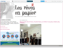 Tablet Screenshot of lesrevesenpapier.canalblog.com