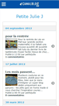 Mobile Screenshot of petitejuliej.canalblog.com