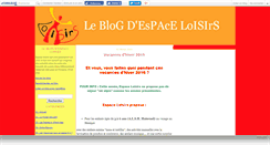 Desktop Screenshot of espaceloisirs.canalblog.com