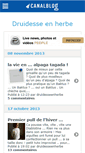 Mobile Screenshot of druidesseenherbe.canalblog.com