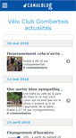 Mobile Screenshot of cyclogombertois.canalblog.com