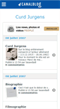Mobile Screenshot of curdjurgens.canalblog.com