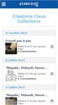 Mobile Screenshot of clauscollections.canalblog.com