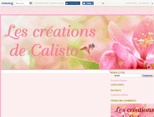 Tablet Screenshot of creationscalisto.canalblog.com