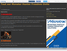 Tablet Screenshot of monsterhunterfru.canalblog.com