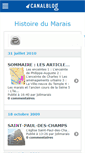 Mobile Screenshot of histoiredumarais.canalblog.com