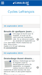 Mobile Screenshot of cycleslefrancois.canalblog.com