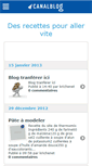 Mobile Screenshot of desrecettes.canalblog.com