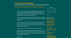 Desktop Screenshot of chantfrontieres.canalblog.com