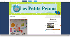 Desktop Screenshot of lespetispetons.canalblog.com