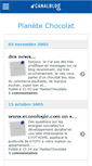 Mobile Screenshot of planetechocolat.canalblog.com