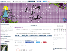 Tablet Screenshot of leblogdethalie.canalblog.com