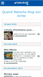 Mobile Screenshot of lescrapdenatacha.canalblog.com