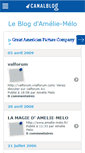 Mobile Screenshot of ameliemelo.canalblog.com