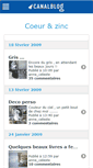 Mobile Screenshot of coeursetzincs.canalblog.com