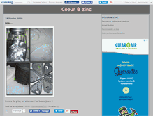 Tablet Screenshot of coeursetzincs.canalblog.com