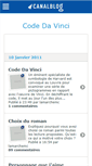 Mobile Screenshot of codedavinci.canalblog.com