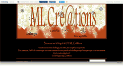 Desktop Screenshot of mlcreations.canalblog.com