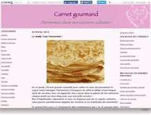 Tablet Screenshot of carnetgourmand.canalblog.com