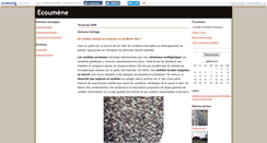 Desktop Screenshot of ecoumene.canalblog.com