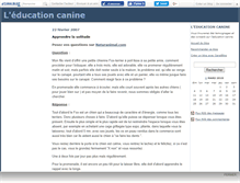 Tablet Screenshot of educationduchien.canalblog.com