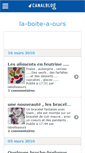 Mobile Screenshot of laboiteaours.canalblog.com