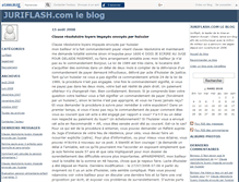 Tablet Screenshot of juriflash.canalblog.com