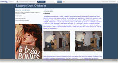 Desktop Screenshot of laurentaucanada.canalblog.com