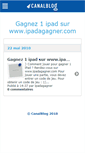 Mobile Screenshot of ipadagagner.canalblog.com