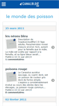 Mobile Screenshot of mespoisson.canalblog.com
