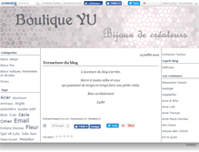 Tablet Screenshot of boutiqueyu.canalblog.com