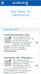 Mobile Screenshot of clementinetfleur.canalblog.com