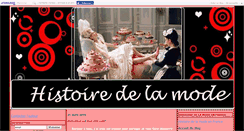 Desktop Screenshot of histoiredelamode.canalblog.com