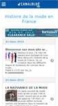 Mobile Screenshot of histoiredelamode.canalblog.com