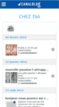 Mobile Screenshot of chezisadechaille.canalblog.com