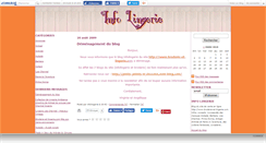 Desktop Screenshot of infolingerie.canalblog.com