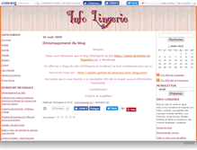 Tablet Screenshot of infolingerie.canalblog.com