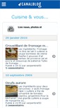Mobile Screenshot of 123saveurs.canalblog.com