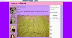 Desktop Screenshot of isabellacreation.canalblog.com