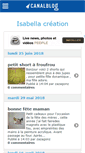 Mobile Screenshot of isabellacreation.canalblog.com