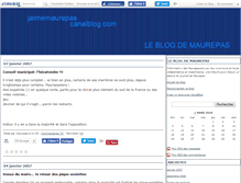 Tablet Screenshot of jaimemaurepas.canalblog.com