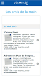 Mobile Screenshot of lesamisdelamain.canalblog.com