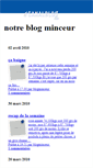 Mobile Screenshot of blogminceur.canalblog.com