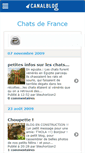 Mobile Screenshot of chatsdefrance.canalblog.com