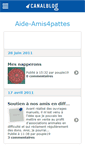 Mobile Screenshot of amis4pattes.canalblog.com