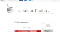 Desktop Screenshot of couleurkaolin.canalblog.com