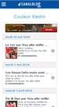 Mobile Screenshot of couleurkaolin.canalblog.com